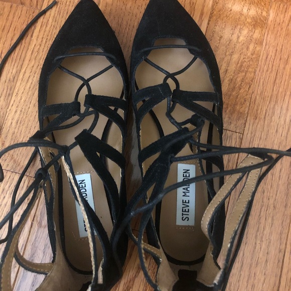 Steve Madden Tie Up Flats - Picture 4 of 5